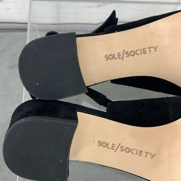 Sole Society Suede Sling-Back Pumps-Manalynn - Picture 7 of 9